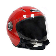 Load image into Gallery viewer, Motorcycle Scooter PILOT Open Face Helmet DOT Certified - RED (Small)