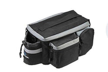 Load image into Gallery viewer, Runytek Bicycle Roswheel Rear Seat Trunk Bag Handbag Bag Pannier Black