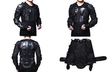 Load image into Gallery viewer, Motorcycle Full Body Armor Protector Pro Street Motocross ATV Guard Shirt Jacket with Back Protection Black XL