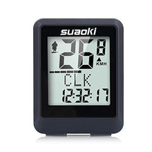 Load image into Gallery viewer, Suaoki Wireless Bike Computer Bicycle Speedometer Bike Odometer with LCD Backlight, 5 Language Displays, Auto Power On/Off Systems, Multi Function for Cycling