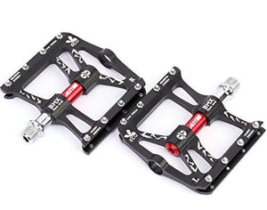 Alston Mountain Bike Pedals, Ultra Strong Colorful Cr-Mo CNC Machined 9/16" Cycling Sealed 3 Bearing Pedals