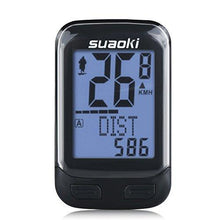 Load image into Gallery viewer, Suaoki Wireless 2.4GHz Transmission Bike Cycling Computer with Cadence Sensor Bicycle Speedometer Odometer Track Calories User A/B Backlight Water Resistant etc 22 Function