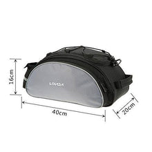 Load image into Gallery viewer, Lixada Bicycle Rack Bag 13L Waterproof Cycling Bike Rear Seat Cargo Bag MTB Road Bike Rack Carrier Trunk Bag Pannier Handbag