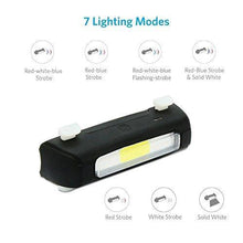 Load image into Gallery viewer, Bike Light ThorFire Ultra Bright Bike Taillight USB Rechargeable Bicycle Tail Light 7 Modes High Intensity Rear Bike Light Fits On Any Road Bike &amp; Helmet, Easy To Install for Cycling Safety Flashlight