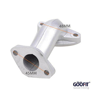 GOOFIT Intake Manifold Pipe for 50cc 70cc 90cc 110cc ATV Dirt Bike Go Kart Horizontal Engine