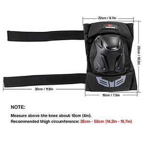 Lixada WOSAWE 1 Pair Cycling Knee Brace Bicycle MTB Bike Motorcycle Riding Knee Support Protective Pads Guards Outdoor Sports Cycling Knee Protector Gear