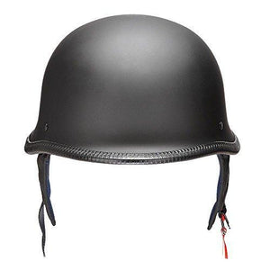 Yescom DOT German Style Motorcycle Half Helmet Open Face Cruiser Chopper Biker Skull Cap Helmet Black M