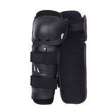 Load image into Gallery viewer, Knee Shin Guards Adult Knee Pads Protector Flexible Breathable Adjustable Elbow Armor for Motorcycle Motocross Racing Mountain Bike, One size Fits Most ,4 Pieces Black