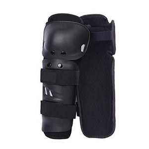 Knee Shin Guards Adult Knee Pads Protector Flexible Breathable Adjustable Elbow Armor for Motorcycle Motocross Racing Mountain Bike, One size Fits Most ,4 Pieces Black