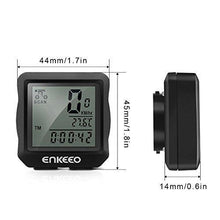 Load image into Gallery viewer, Enkeeo Wired Bike Computer Bicycle Speedometer Bike Odometer with Backlit Display, Current/AVS/MAX Speed Tracking, Auto ON/OFF, Stopwatch Multifunction for Cyling