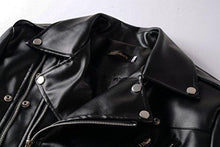 Load image into Gallery viewer, New Mens Causal Belted Design Slim Pu Leather Biker Zipper Jacket Coat