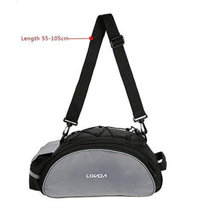 Lixada Bicycle Rack Bag 13L Waterproof Cycling Bike Rear Seat Cargo Bag MTB Road Bike Rack Carrier Trunk Bag Pannier Handbag