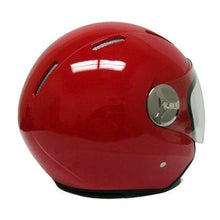 Load image into Gallery viewer, Motorcycle Scooter PILOT Open Face Helmet DOT Certified - RED (Small)