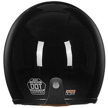 Load image into Gallery viewer, ILM Motorcycle Helmets ATV Dirt Bike Cool Open Face 3/4 Half Helmet With Removable Chin Guard 3 Colors (M, Glossy Black)