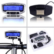 Safstar LCD Bicycle Bike Cycling Computer Odometer Speedometer Velometer With Backlight