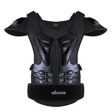 Load image into Gallery viewer, Webetop Adults Dirt Bike Body Chest Spine Protector Armor Vest Protective Gear for Dirtbike Bike Motorcycle Motocross Skiing Snowboarding Black M