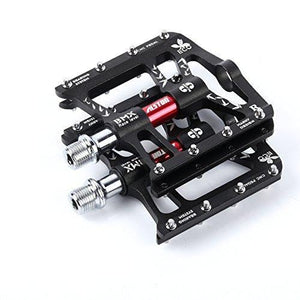 Alston Mountain Bike Pedals, Ultra Strong Colorful Cr-Mo CNC Machined 9/16" Cycling Sealed 3 Bearing Pedals