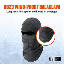 Load image into Gallery viewer, N-Ferno 6823 Thermal Fleece Wind-Resistant Hinged Balaclava, Black