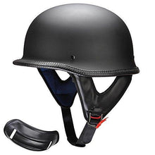 Load image into Gallery viewer, Yescom DOT German Style Motorcycle Half Helmet Open Face Cruiser Chopper Biker Skull Cap Helmet Black M