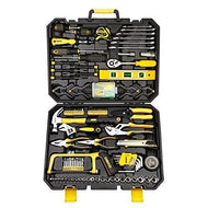 DEKOPRO 168pcs Socket Wrench Auto Repair Tool Combination Package Mixed Tool Set Hand Tool Kit with Plastic Toolbox Storage Case (168PCS)