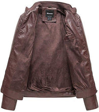 Load image into Gallery viewer, Wantdo Men&#39;s Leather Jacket with Removable Hood