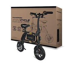 Load image into Gallery viewer, SWAGTRON SwagCycle E-Bike – Folding Electric Bicycle with 10 Mile Range, Collapsible Frame, and Handlebar Display