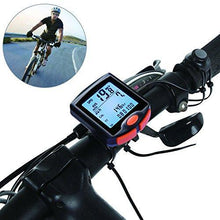 Load image into Gallery viewer, Bike Computer, Waterproof Multifunction Cycling Speedometer with Backlit Display, 60g Wireless Multi Functional Bicycle Odometer (Black)