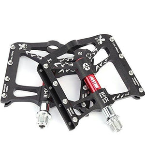 Alston Mountain Bike Pedals, Ultra Strong Colorful Cr-Mo CNC Machined 9/16" Cycling Sealed 3 Bearing Pedals