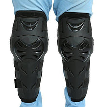 Load image into Gallery viewer, Qiilu 4Pcs Motorcycle Motocross Cycling Elbow Knee Pads Protector Guard Armors Wrist Protective Kneecap Knee Shin Brace Adult Set Black[Black]