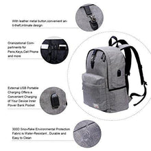 Load image into Gallery viewer, Laptop Backpack-Beyle Anti-theft Water Resistant Travel laptop backpack with USB Charging Port School Bookbag for College Travel Backpack designed for 17-Inchand Notebook,Grey