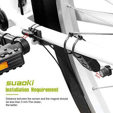 Load image into Gallery viewer, Suaoki Wireless 2.4GHz Transmission Bike Cycling Computer with Cadence Sensor Bicycle Speedometer Odometer Track Calories User A/B Backlight Water Resistant etc 22 Function