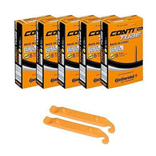 Load image into Gallery viewer, Continental Bicycle Tubes Race 28 700x20-25 S60 Presta Valve 60mm Bike Tube Super Value Bundle (Pack of 5 Conti tubes &amp; 2 Conti tire lever)