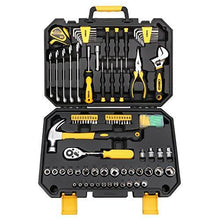 Load image into Gallery viewer, DEKOPRO 128 Pieces Tool Set--General Household Hand Tool Kit, Auto Repair Tool Set, with Plastic Toolbox Storage Case (128PCS)