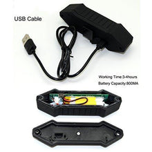 Load image into Gallery viewer, Bike Taillight 100 Lumens LED Taillight USB Rechargeable with Wireless Remote Turn signals Laser Beams for Moutain Bike BMX Bike Road Bicycle and Hybrid Bike