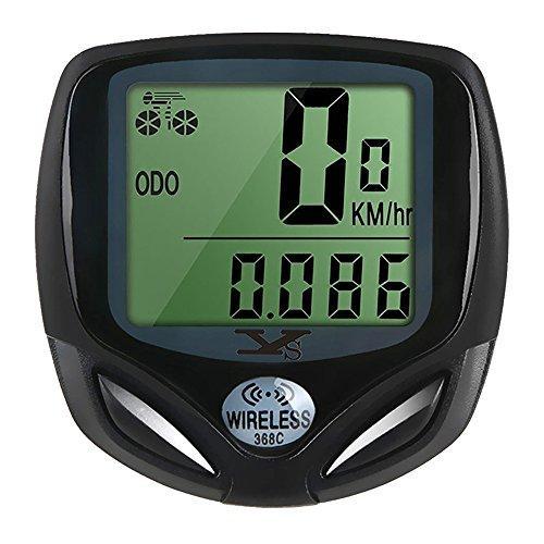 Bicycle Speedometer and Odometer Wireless Waterproof Cycle Bike Computer with LCD Display & Multi-Functions by YS
