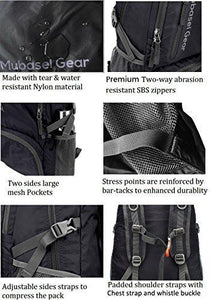 Backpack - Durable Packable Lightweight Backpacks for Travel Hiking - Daypack for Women Men