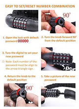 Load image into Gallery viewer, Bicycle Chain Lock, Sportneer 5-Digit Resettable Combination Anti-theft Bike Locks