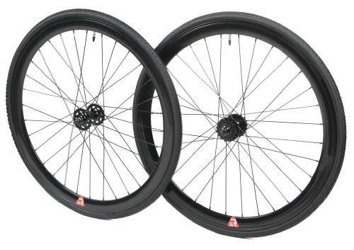 Retrospec Bicycles Mantra Fixed-Gear/Single-Speed Wheelset with 700 x 25C Kenda Kwest Tires and Sealed Hubs