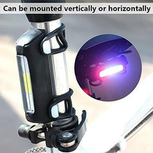 Load image into Gallery viewer, Bike Light ThorFire Ultra Bright Bike Taillight USB Rechargeable Bicycle Tail Light 7 Modes High Intensity Rear Bike Light Fits On Any Road Bike &amp; Helmet, Easy To Install for Cycling Safety Flashlight