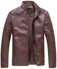 Load image into Gallery viewer, Wantdo Men&#39;s Leather Jacket with Removable Hood