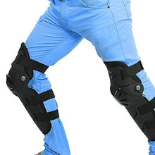 Load image into Gallery viewer, Qiilu 4Pcs Motorcycle Motocross Cycling Elbow Knee Pads Protector Guard Armors Wrist Protective Kneecap Knee Shin Brace Adult Set Black[Black]