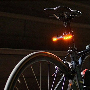 Nubeam NB-600 USB Rechargeable Bicycle Taillight - Wireless Anti-theft Alarm, Directional Turn Signal Light, Electronic Bell, Rear Lamp - Wireless Operation and Water Resistant