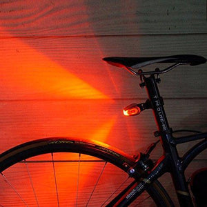 Nubeam NB-600 USB Rechargeable Bicycle Taillight - Wireless Anti-theft Alarm, Directional Turn Signal Light, Electronic Bell, Rear Lamp - Wireless Operation and Water Resistant