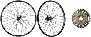 Bike Bicycle MTB Wheelset 26" 7 Speed with Shimano MF-TZ31 14-34T Freewheel