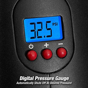 ONTEL  Air Hawk Pro Automatic Cordless Tire Inflator Portable Air Compressor, Easy to Read Digital Pressure Gauge, Built in LED Light