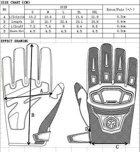 CRAZY AL’S SCOYCO MC24 Motorcycle Gloves Sports Protective Gear Shock Resistant Padded Full Finger Safety Breathable Motorcycle Gloves (M, Red)