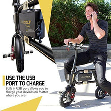 Load image into Gallery viewer, SWAGTRON SwagCycle E-Bike – Folding Electric Bicycle with 10 Mile Range, Collapsible Frame, and Handlebar Display