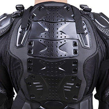 Load image into Gallery viewer, Motorcycle Full Body Armor Protector Pro Street Motocross ATV Guard Shirt Jacket with Back Protection Black XL