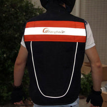 Load image into Gallery viewer, RidingTribe Reflective Riding Safety Vest - Black + Orange