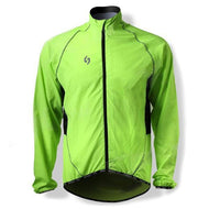 SPAKCT Bicycle Cycling Reflective Strip Long Sleeves Jersey - Luminous Green